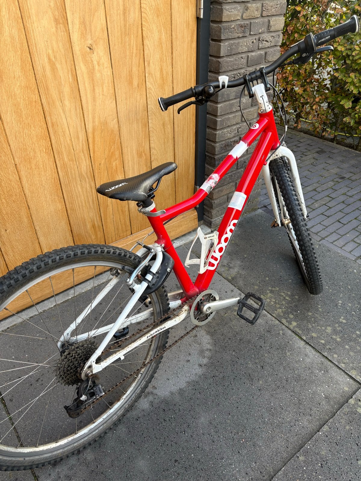 Woom 6 kinderfiets rood, Fietsen en Brommers, Minder dan 45 cm, Ophalen, Gebruikt, Overige merken