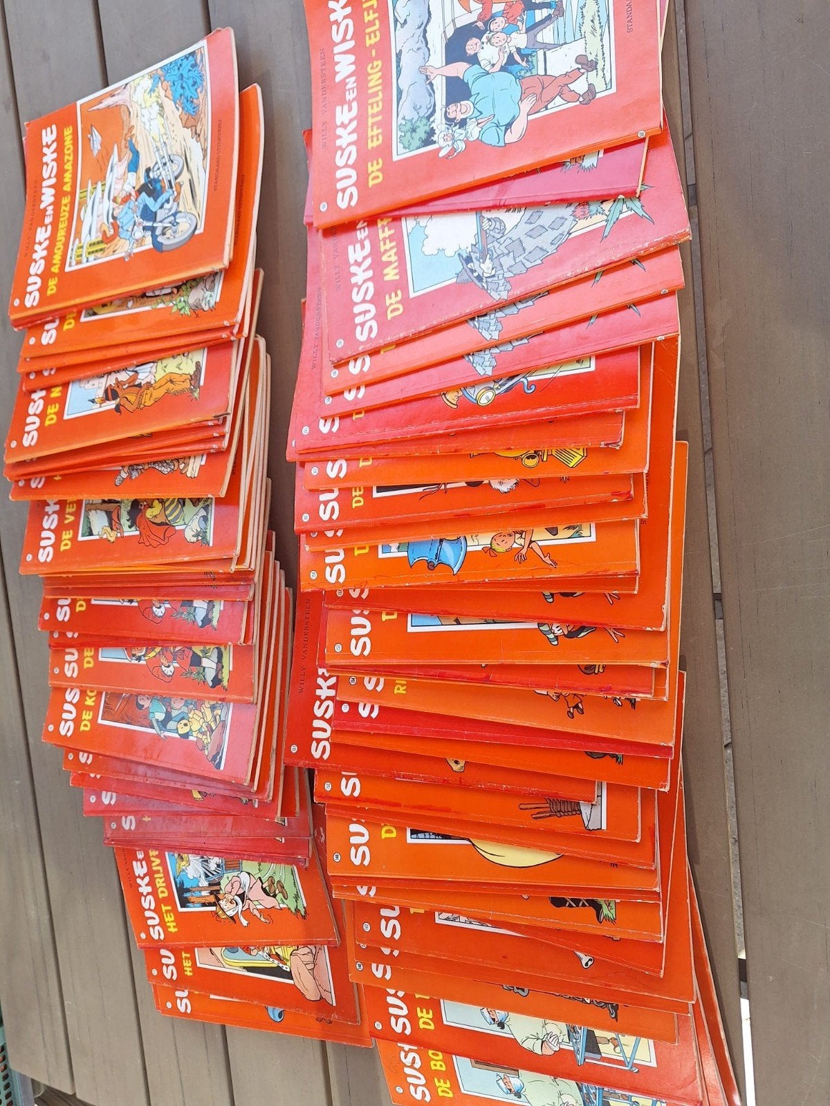 75 suske en wiske strips .., Ophalen, Gelezen, Stripboeken
