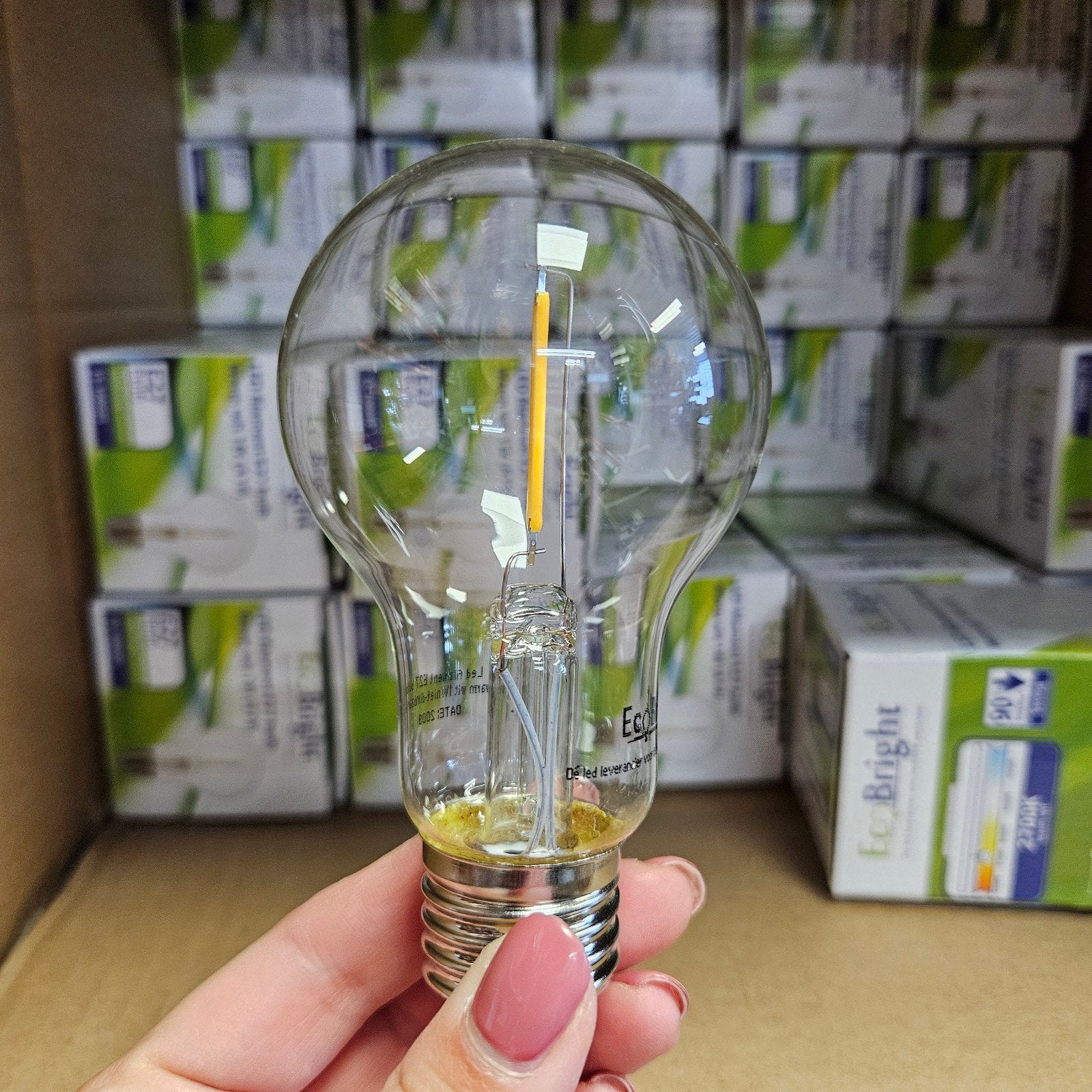 Restpartij E27 led lampen 1 Watt bulb 1W vervangt 15W 2700k, Led-lamp, Nieuw, Warm wit, E27 (groot)