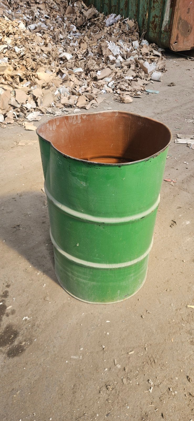 200 Liter dekselvat, olievat, stookton, vuurton, oliedrum, Tuin en Terras, Ophalen, Gebruikt, Vuurton