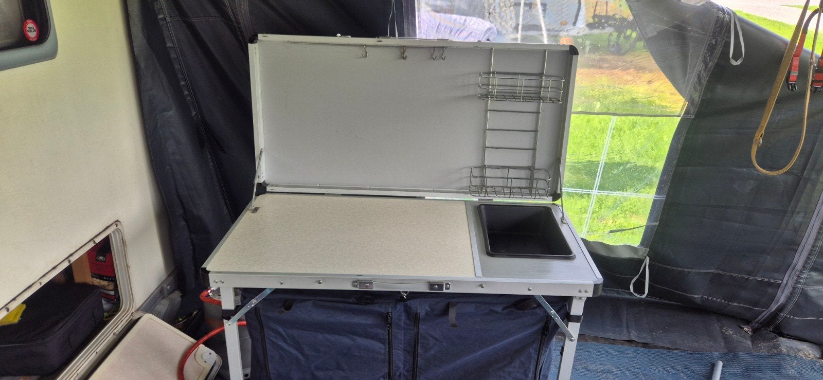 camping keuken, Caravans en Kamperen, Ophalen, Gebruikt, Campingkast