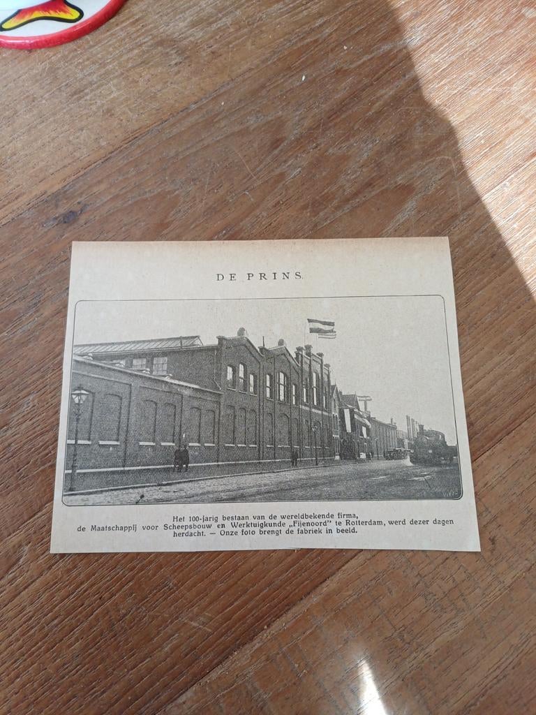 Knipsel firma Feijenoord Rotterdam 1923, Verzamelen, Ophalen of Verzenden, 1920 tot 1940, Knipsel(s)