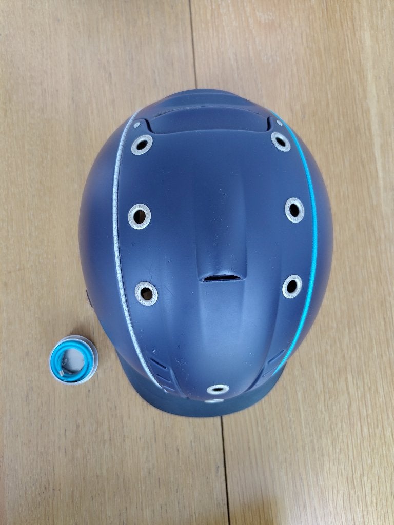 Paardrijhelm Casco blauw maat 50-54 cm, Ophalen, Blauw, Gebruikt, Kinderen