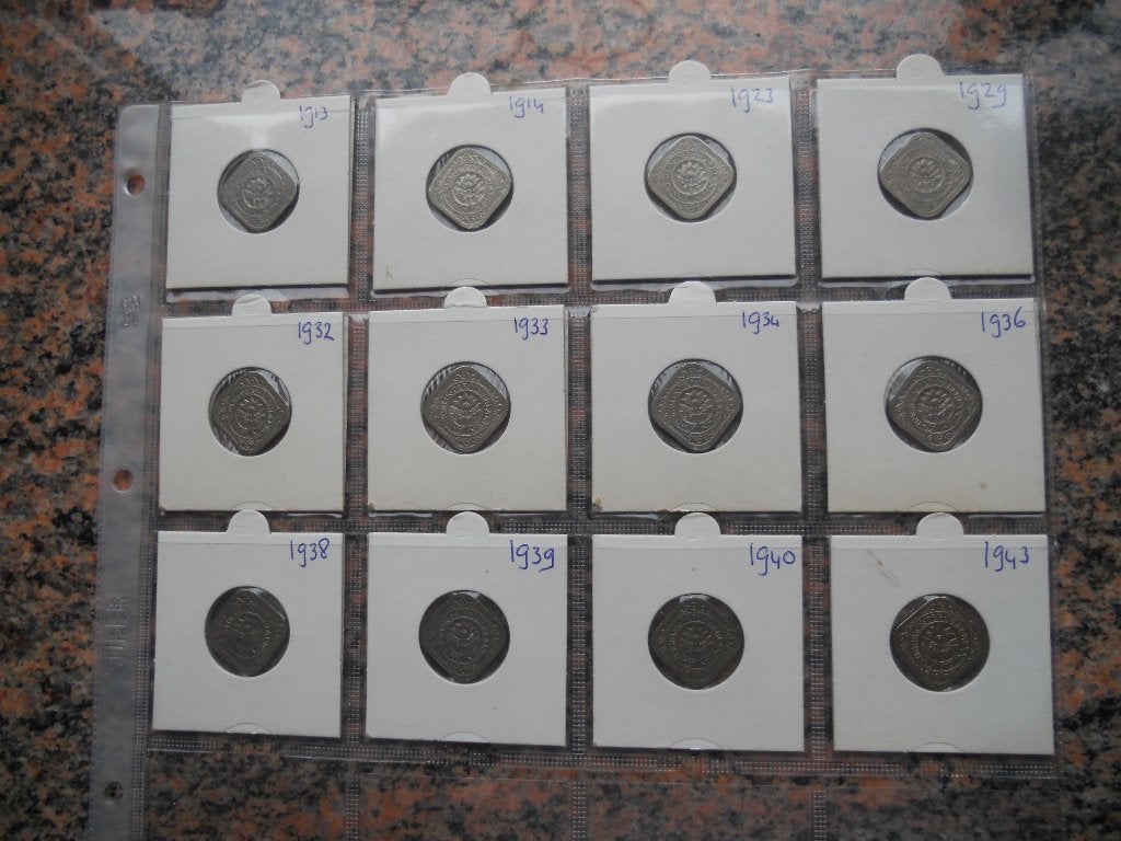 Munten Nederland - vierkante stuivers, Ophalen of Verzenden, Koningin Wilhelmina, 5 cent, Setje