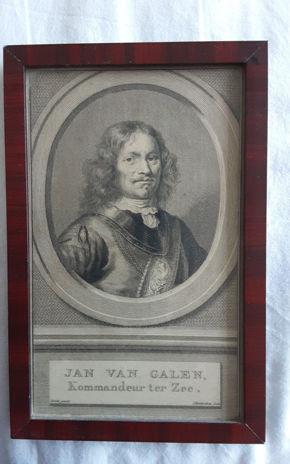 3 bekende zee helden Gravures van J. Houbraken, Militair, 19 cm, Ophalen of Verzenden, Gravure