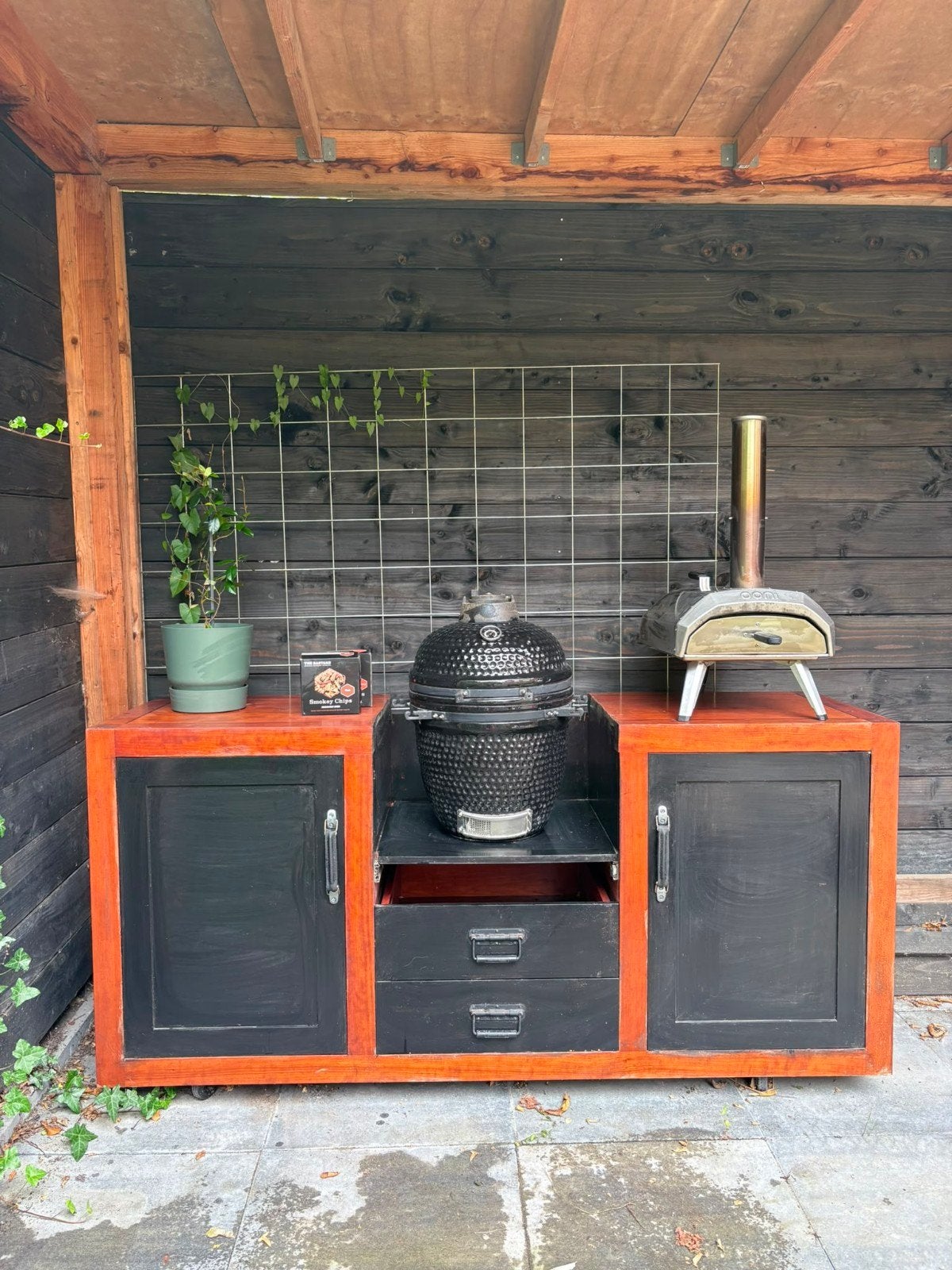 Buitenkeuken project, Ophalen, Gebruikt