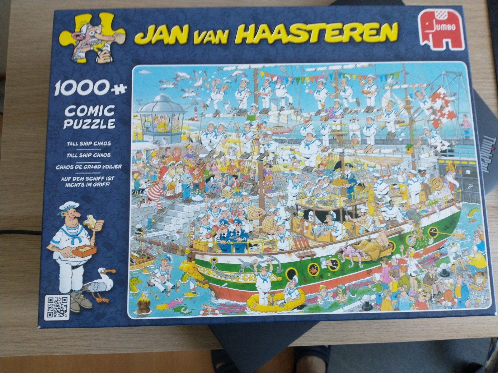 Jan van Haasteren puzzel Tall Ship Chaos 1000 stuks, Ophalen of Verzenden, 500 t/m 1500 stukjes, Zo goed als nieuw