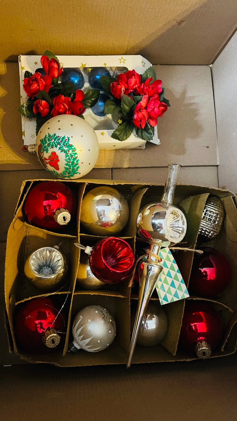 Vintage kerstballen, Ophalen of Verzenden, Zo goed als nieuw