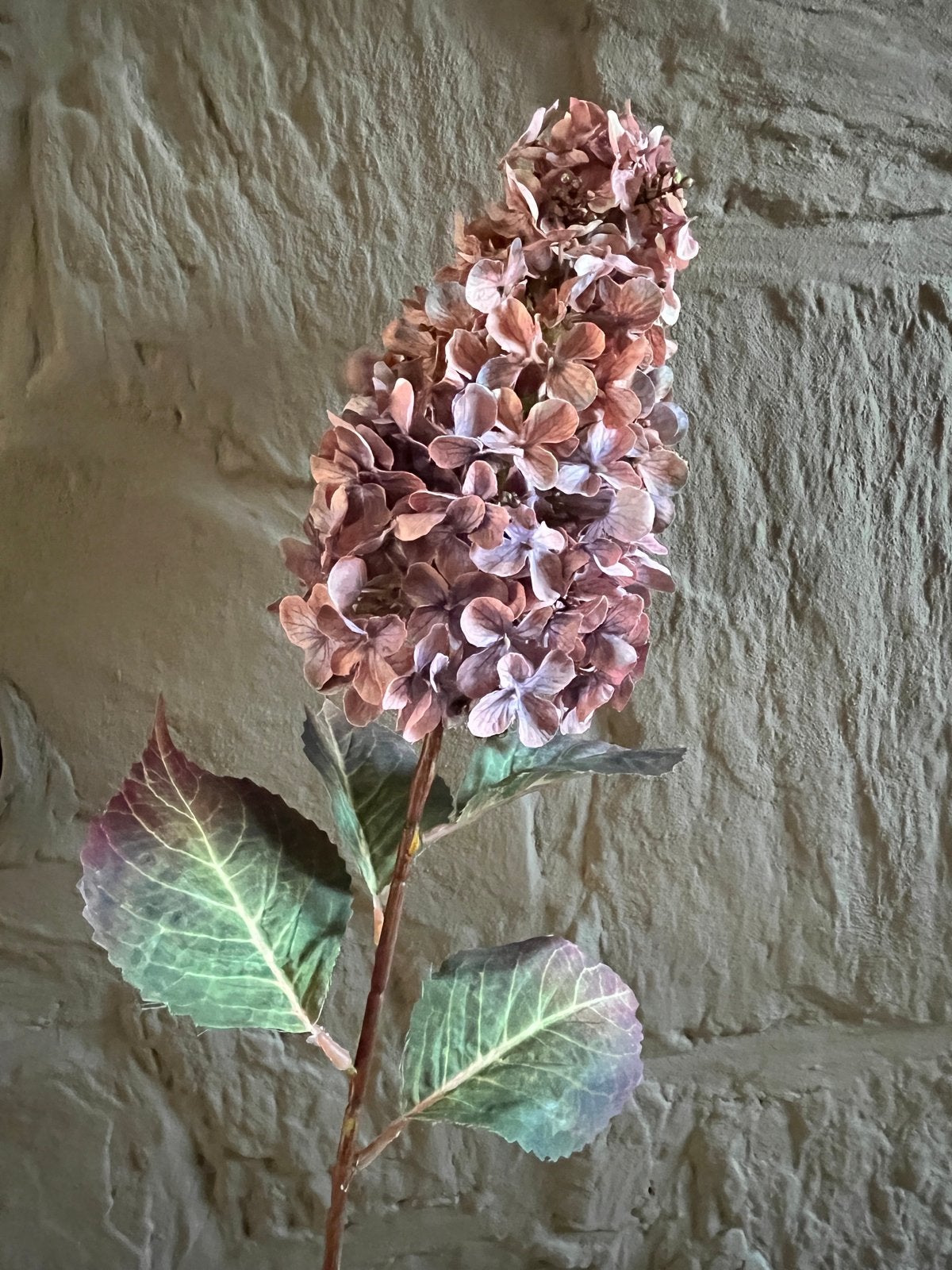 Prachtige Kunst Hortensia Tak - 80 cm, Ophalen, Kunstbloem, Textiel, Zo goed als nieuw