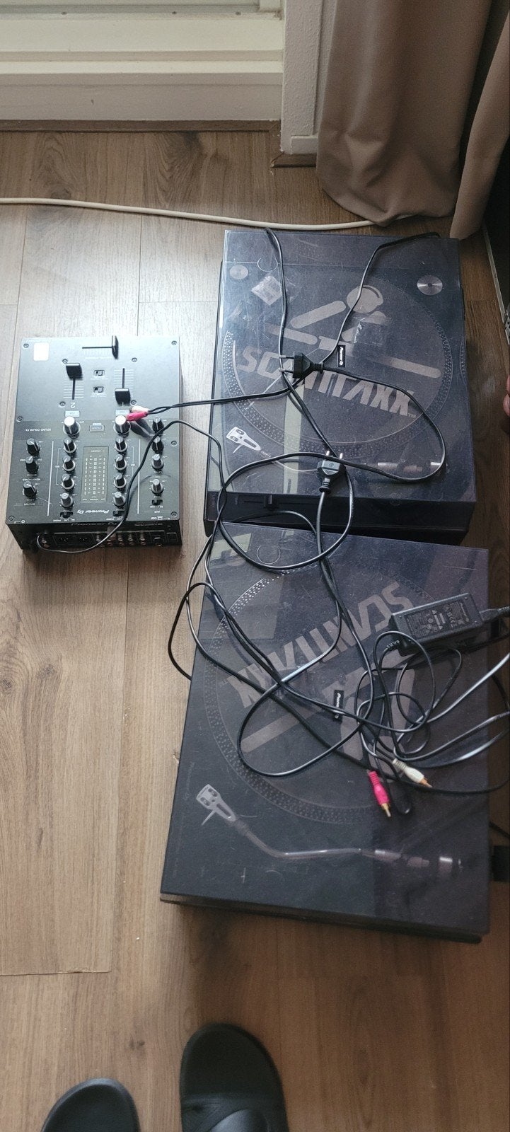 2 Pioneer PLX-500 en 1 Pioneer DJM-250MK2, Ophalen, Zo goed als nieuw, Pioneer