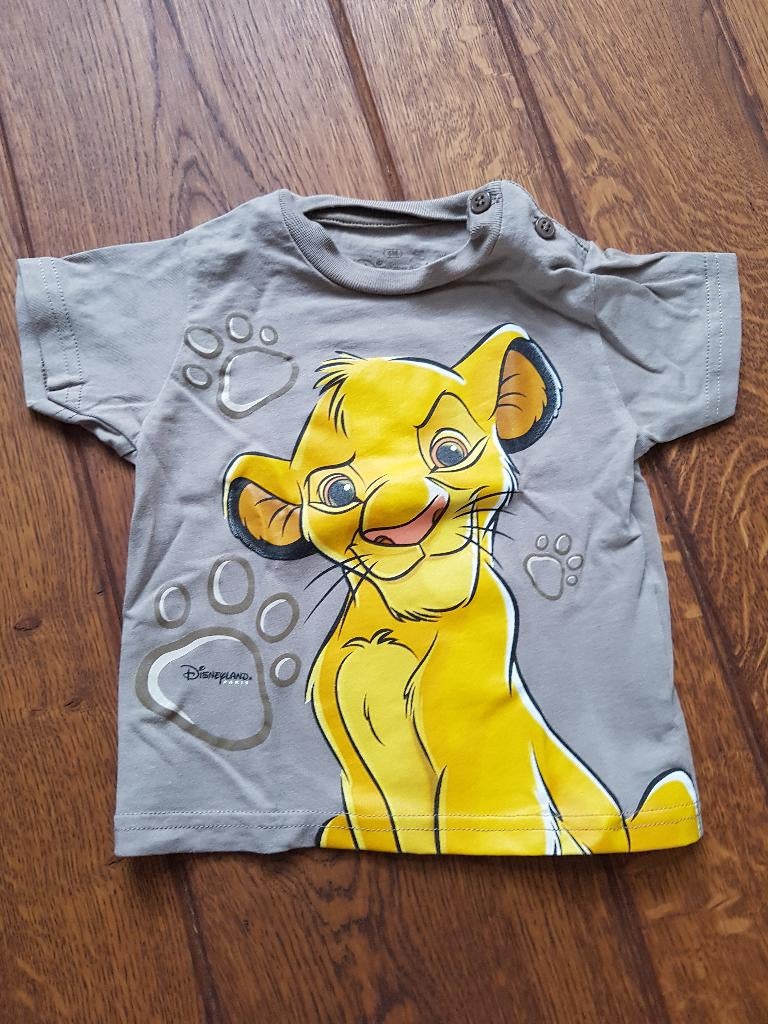 Nieuw shirtje lion king Disneyland maat 68 (6 maanden), Disney, Jongetje of Meisje, Nieuw, Ophalen of Verzenden