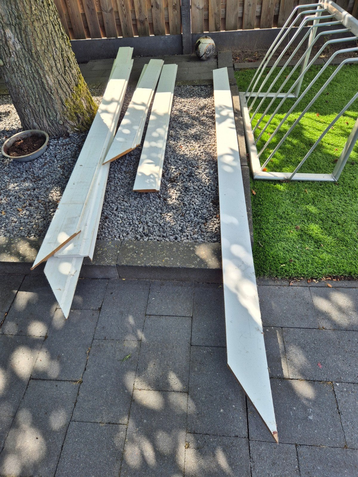 gratis,houten, witte, Rabat delen, Ophalen