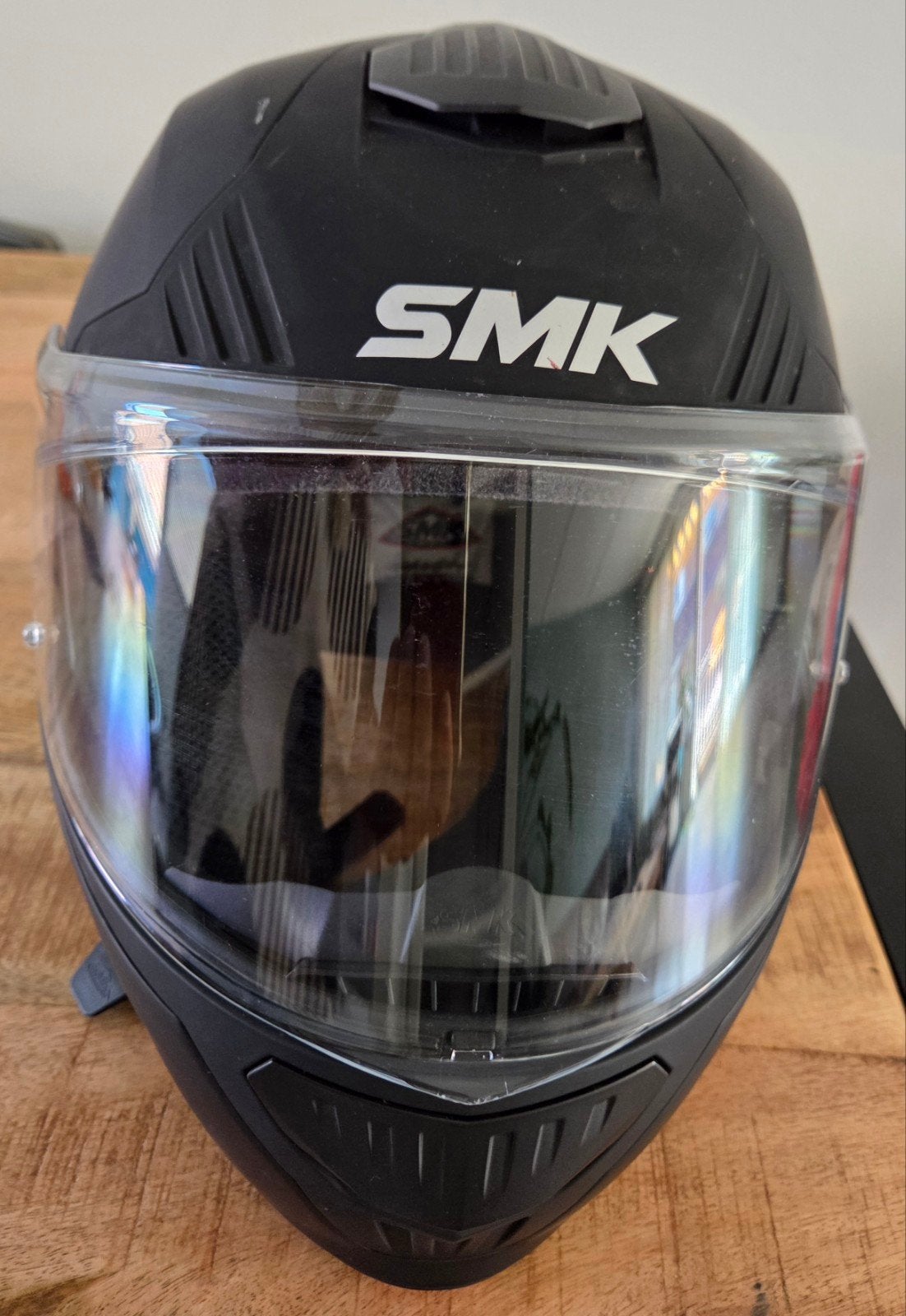 SMK Systeemhelm - Maat M - Mat Zwart, Overige merken, M, Systeemhelm, Ophalen of Verzenden