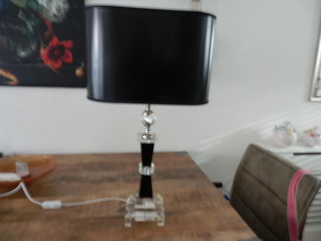 tafellamp, Ophalen, Zo goed als nieuw, Stof, 50 tot 75 cm