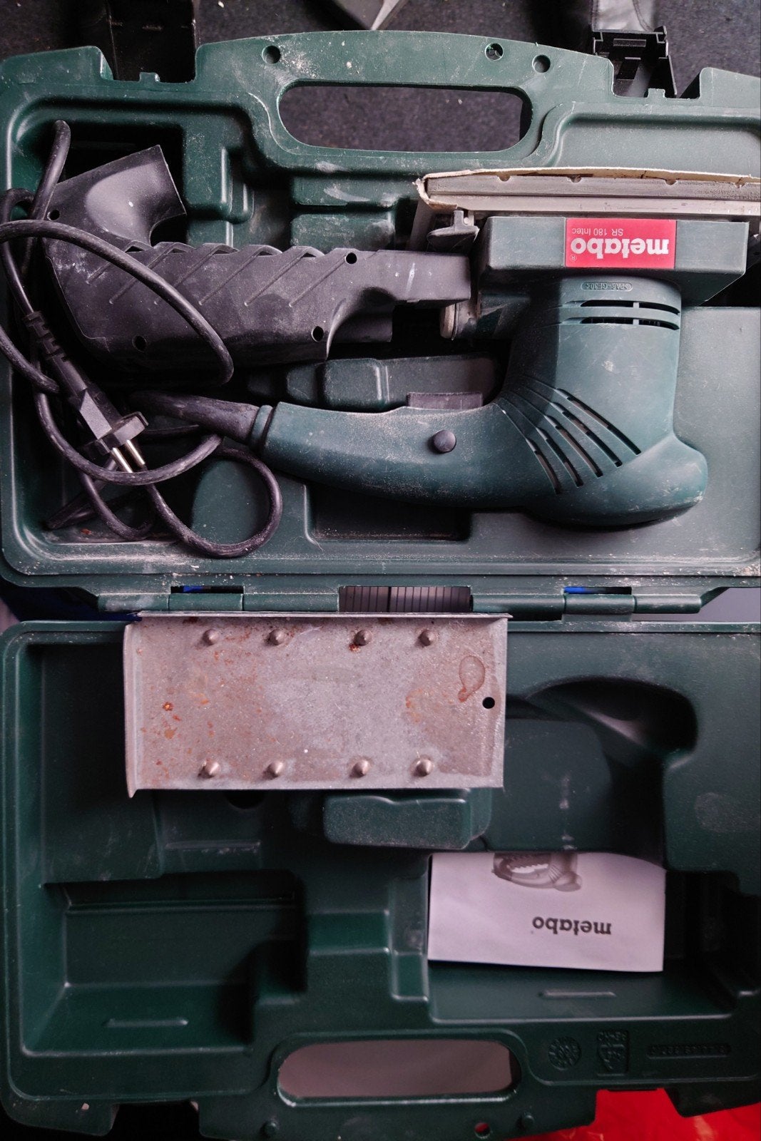 Metabo  vlakschuurmachine in koffer, Ophalen of Verzenden, Gebruikt, Minder dan 600 watt, Vlakschuurmachine