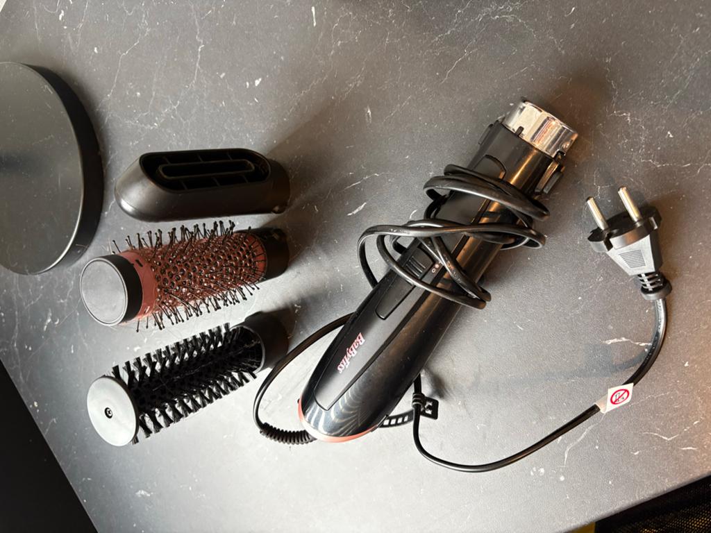 BaByliss Föhnborstel 1000W met opzetstukken, Ophalen, Gebruikt, Haarverzorging