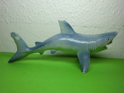 Witte haai, dierfiguur Bullyland, Verzenden, Gebruikt, Wild dier, Beeldje of Figuurtje
