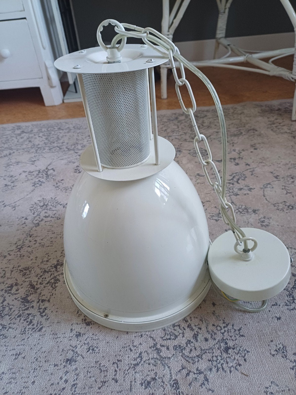 witte h lamp,antresietgrijs hanglamp ,en betonlook l, Ophalen