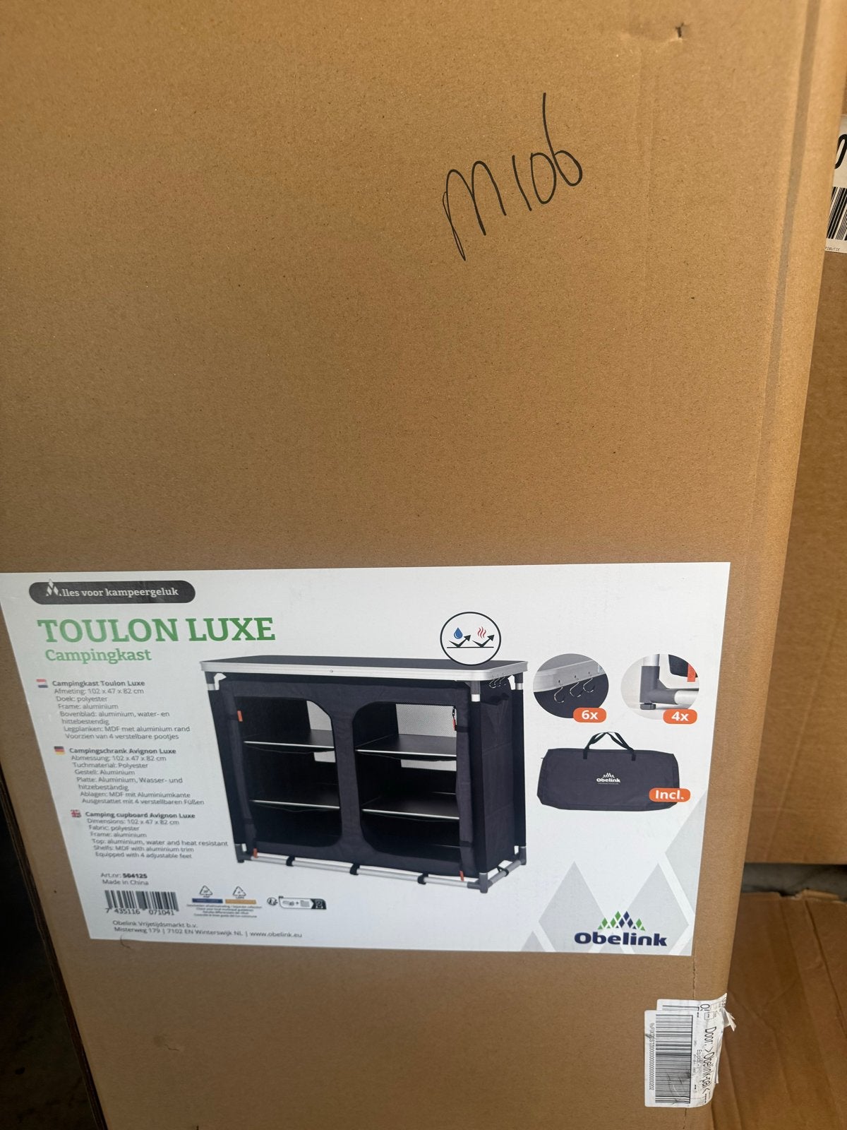 Obelink Toulon Luxe Campingkast - Nieuw in doos, O, O, O, Nieuw
