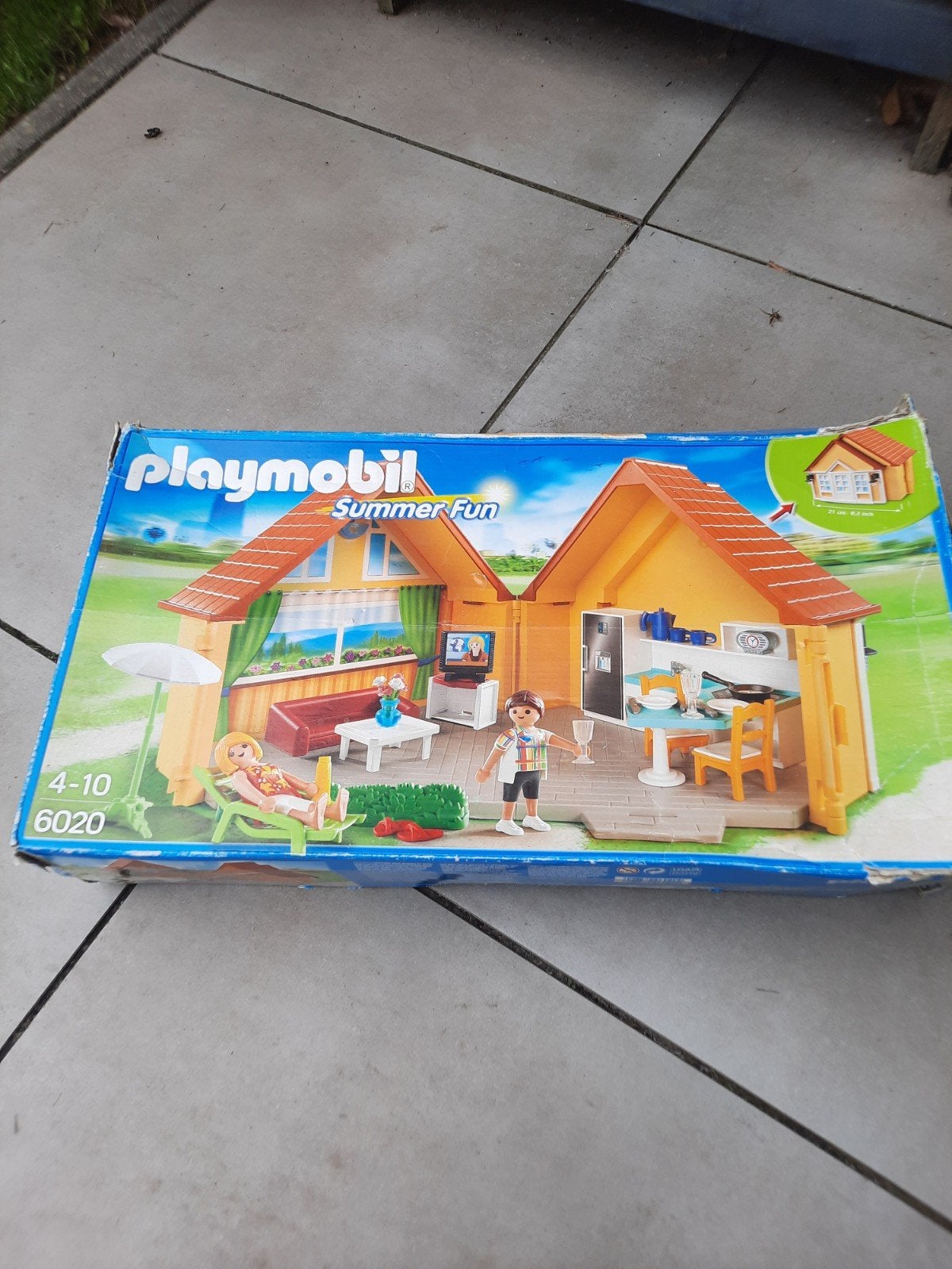 Playmobil Summer Fun Vakantiehuis 6020 - Zo goed als nieuw, Gebouw, Complete set, Ophalen of Verzenden, Summer fun