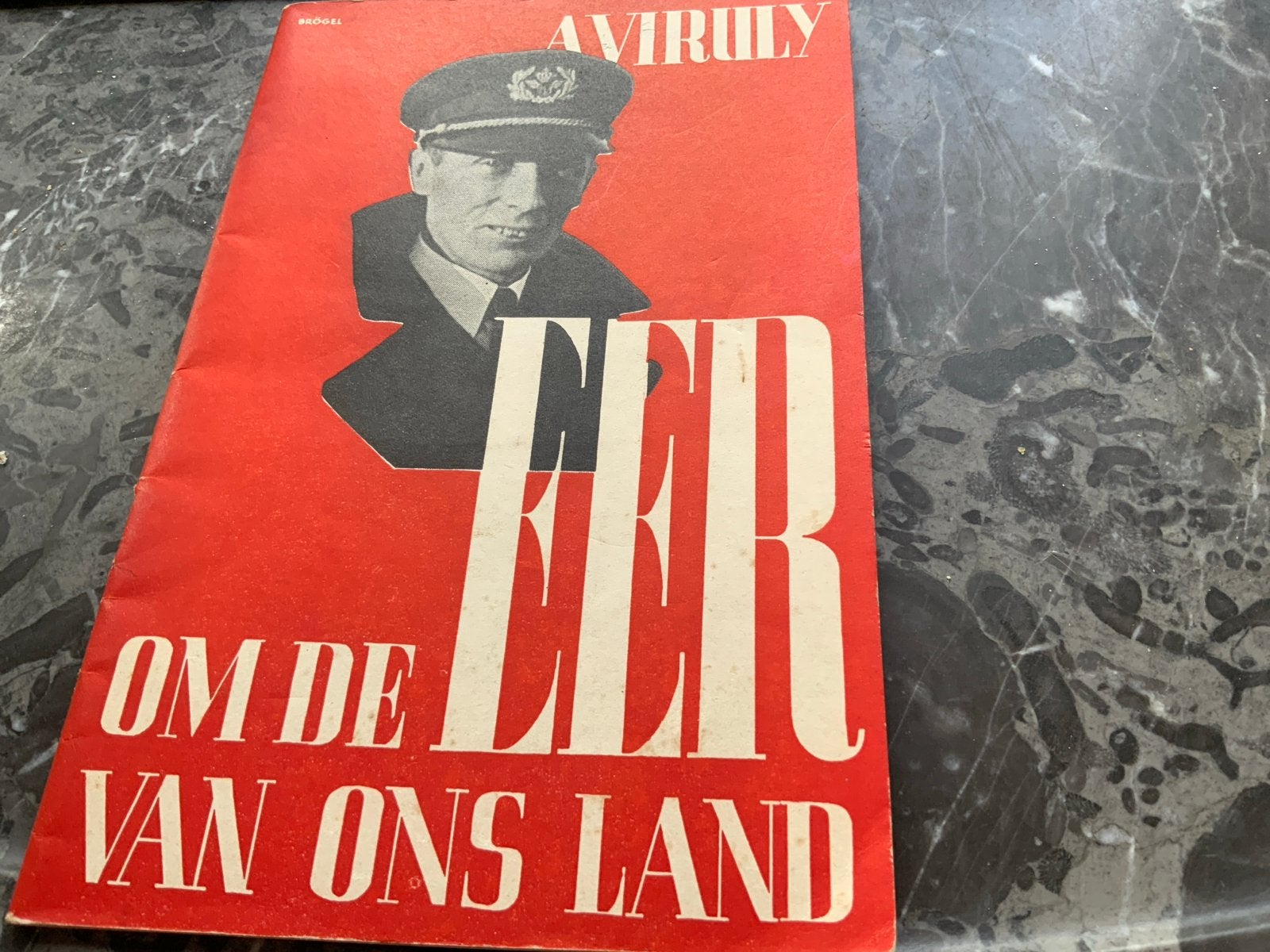 Brochure. Om de eer van ons land - A. Viruly (1937), Verzenden, Voor 1940, Gelezen, Luchtmacht