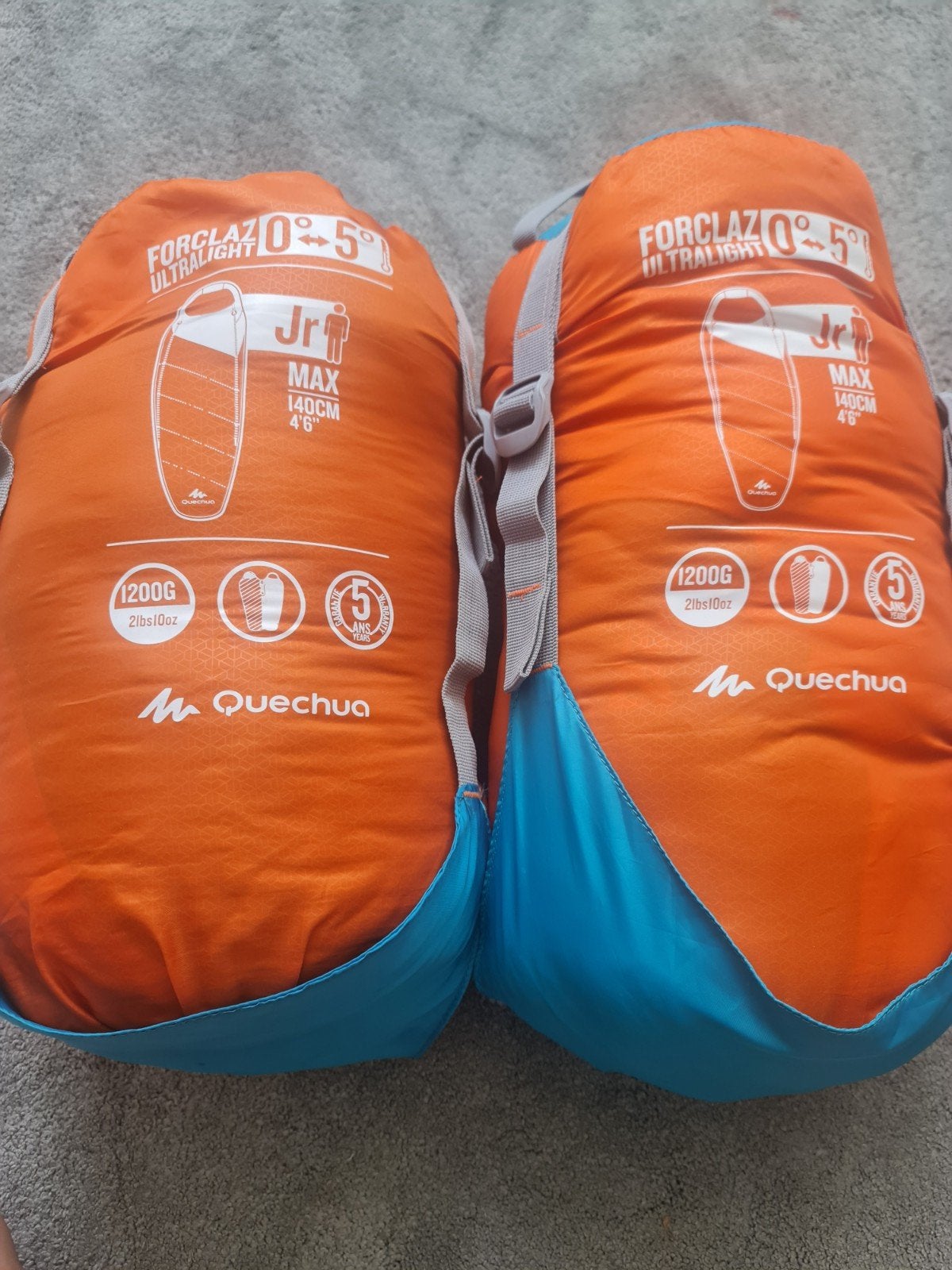 2 forclaz slaapzakken ultra Light junior, Ophalen, Zo goed als nieuw