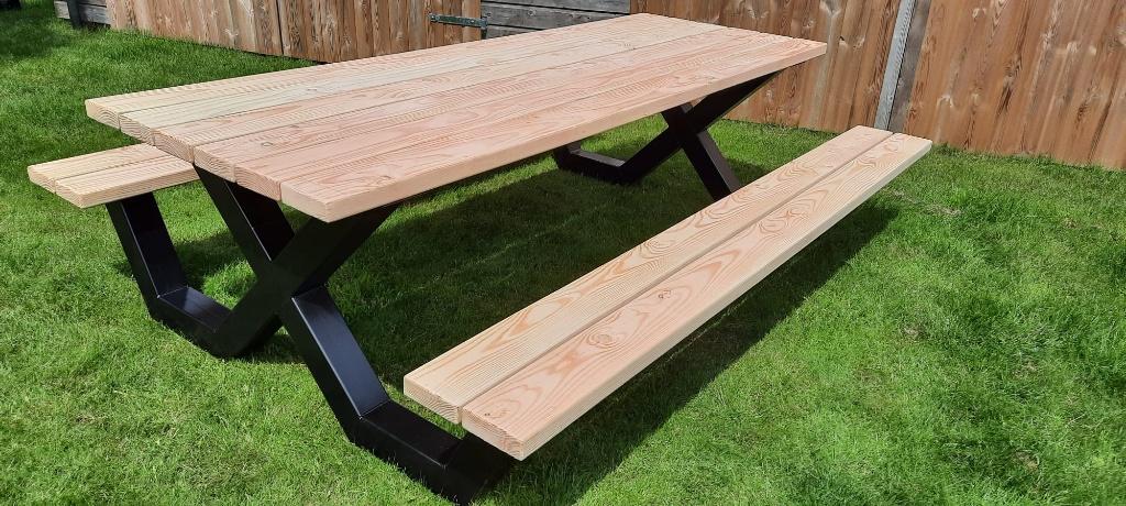 picknicktafel, Tuin en Terras, Picknicktafels, Ophalen of Verzenden, Nieuw, Rechthoekig, Hout