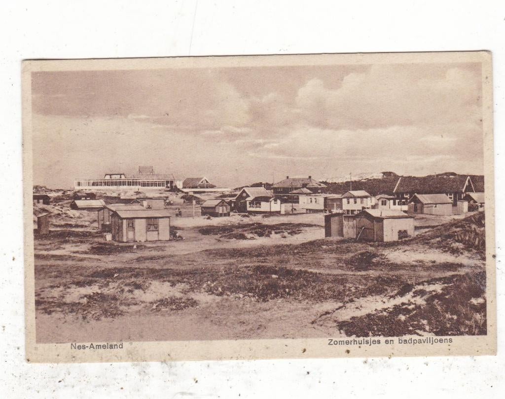 Ameland-Nes Zomerhuisjes en Badpaviljoens 1931, Verzenden, 1920 tot 1940, Gelopen, Waddeneilanden