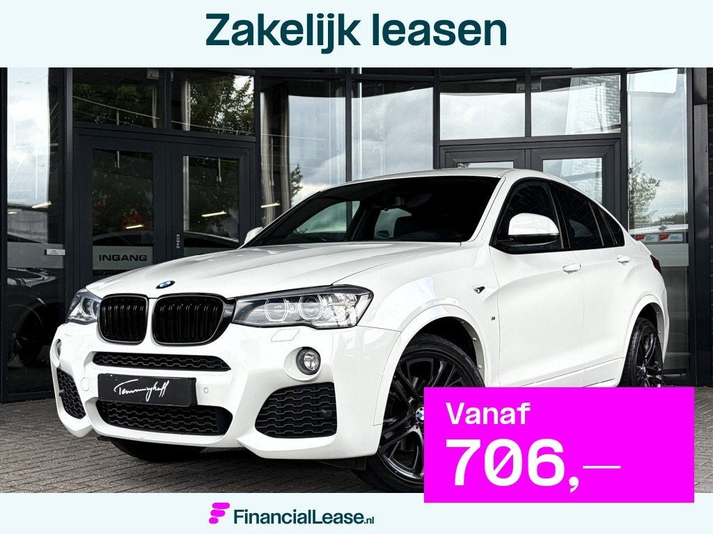 BMW X4 XDRIVE20I AUT. M-SPORTPAKKET - LEDER - 20 INCH - ORG, Automaat, Gebruikt, Bi-Xenon koplampen, 4 cilinders