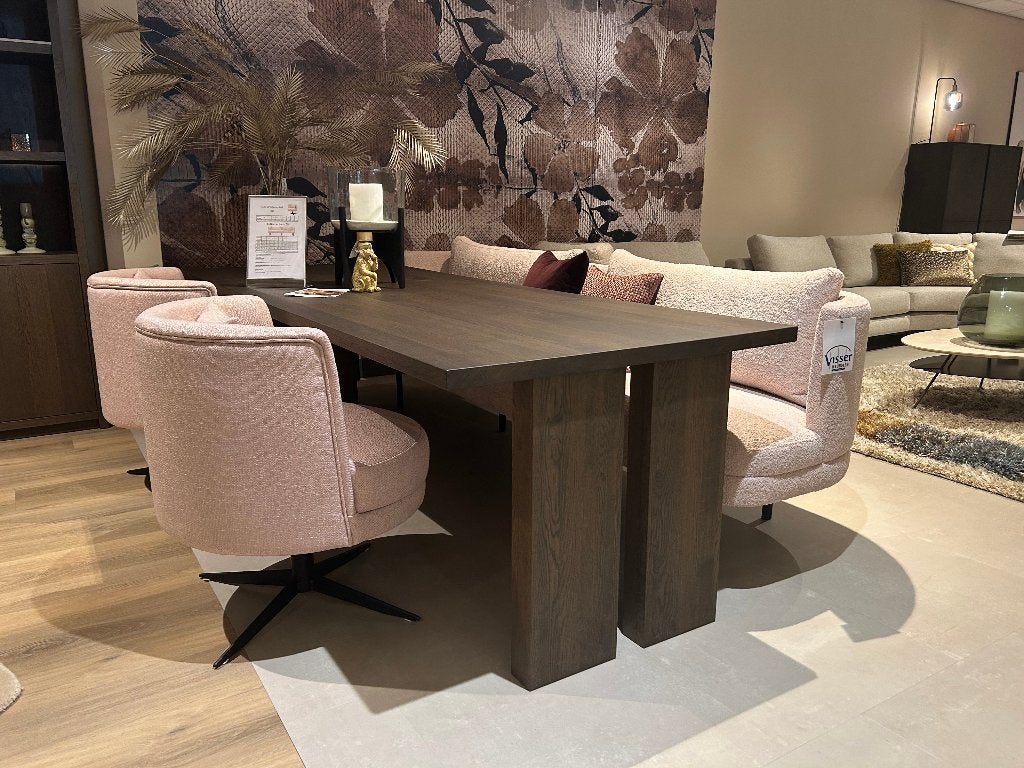 eetkamerbank + stoelen Roze Van: € 5.309,- Voor: € 3.700,-, Ophalen, Japandi, Twee, Overige kleuren