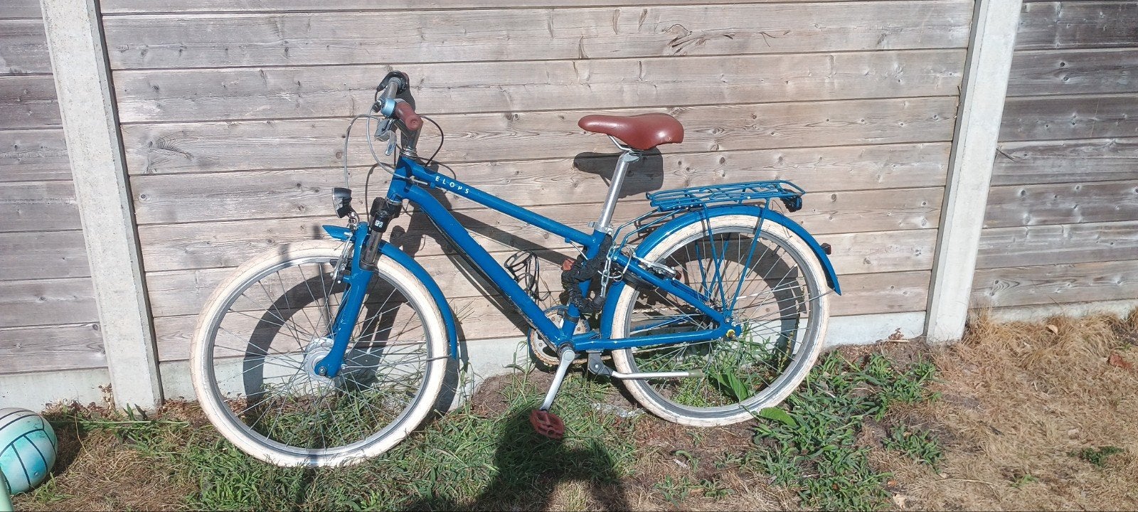 Elops fiets met geveerde voorvork en dubbel slot, Gebruikt, Velgrem, Versnellingen, 53 tot 57 cm