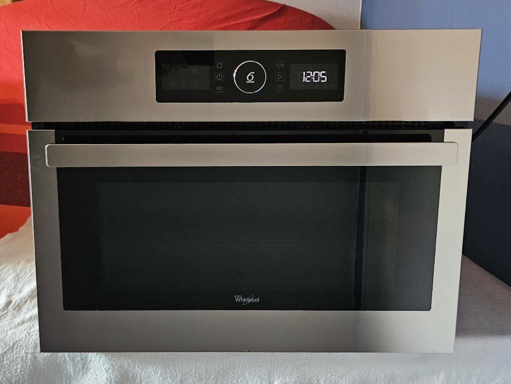 Inbouw combimagnetron van Whirlpool AMW505, Ophalen, Combimagnetron, Crisp, Gebruikt