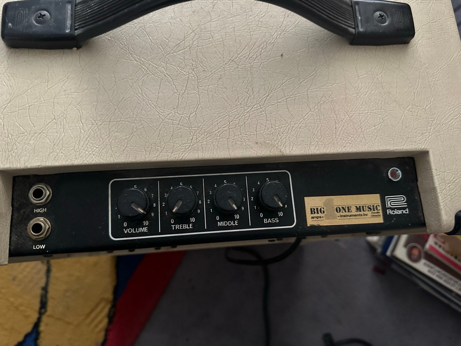 Vintage Roland Cube 60 Bas Versterker, Ophalen, Gebruikt, 50 tot 100 watt