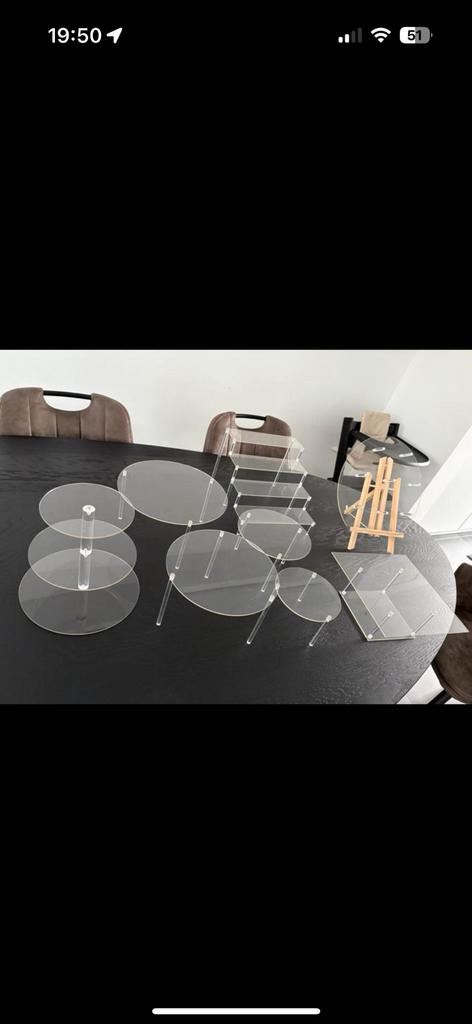 Sweettable acryl set te koop, Ophalen of Verzenden, Zo goed als nieuw
