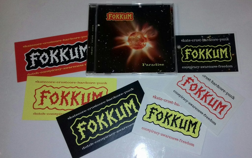 Fokkum CD promo inserts PUNK Nederpunk Hardcore trash metal, Verzenden, Nieuw in verpakking, Album, Bonusmateriaal