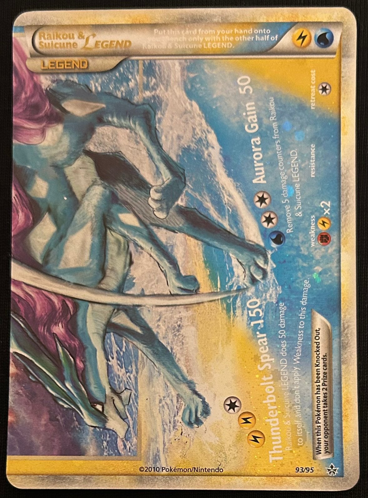 Raikou & Suicune Legend (Bottom ) 93/95 Ultra Rare, Ophalen, Nieuw, Losse kaart