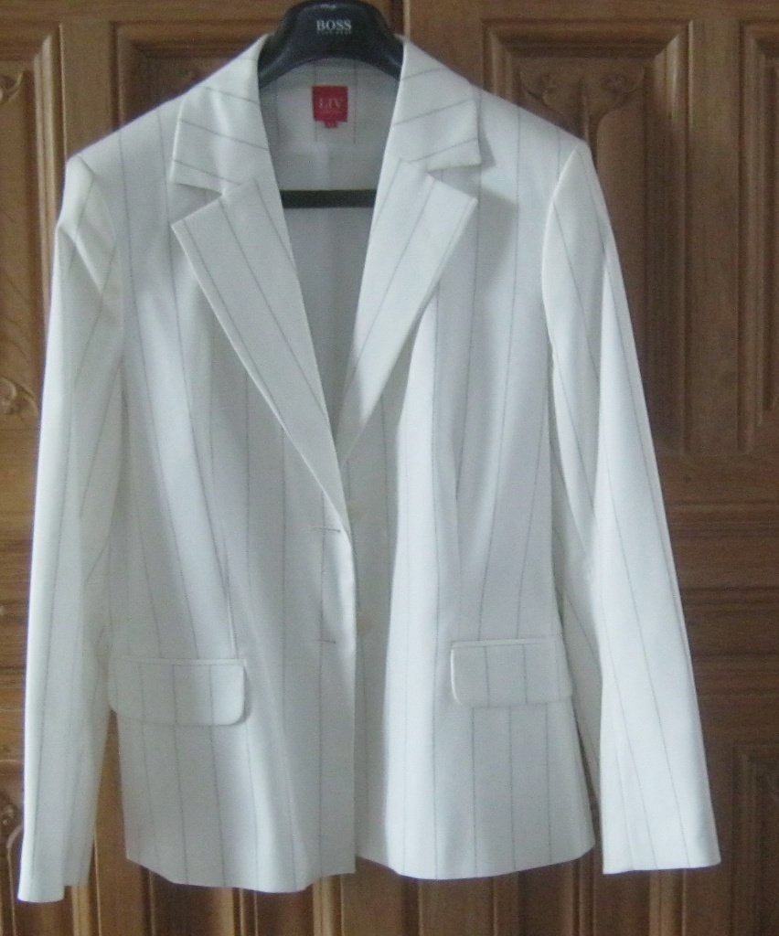 Colbert mt 42 LIV wit lang, Kleding | Dames, Wit, Maat 42/44 (L), Nieuw, Ophalen of Verzenden