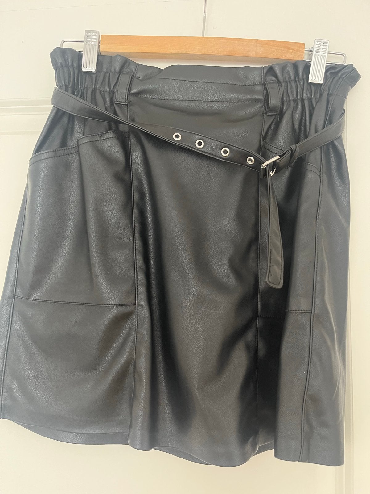 Zwart leren rokje van Only, maat S, Kleding | Dames, Zwart, Ophalen of Verzenden, Zo goed als nieuw, Maat 36 (S)
