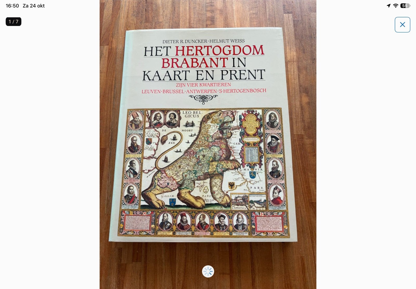Het Hertogdom Brabant in Kaart en Prent - Historisch Boek, Ophalen of Verzenden, 20e eeuw of later, Zo goed als nieuw