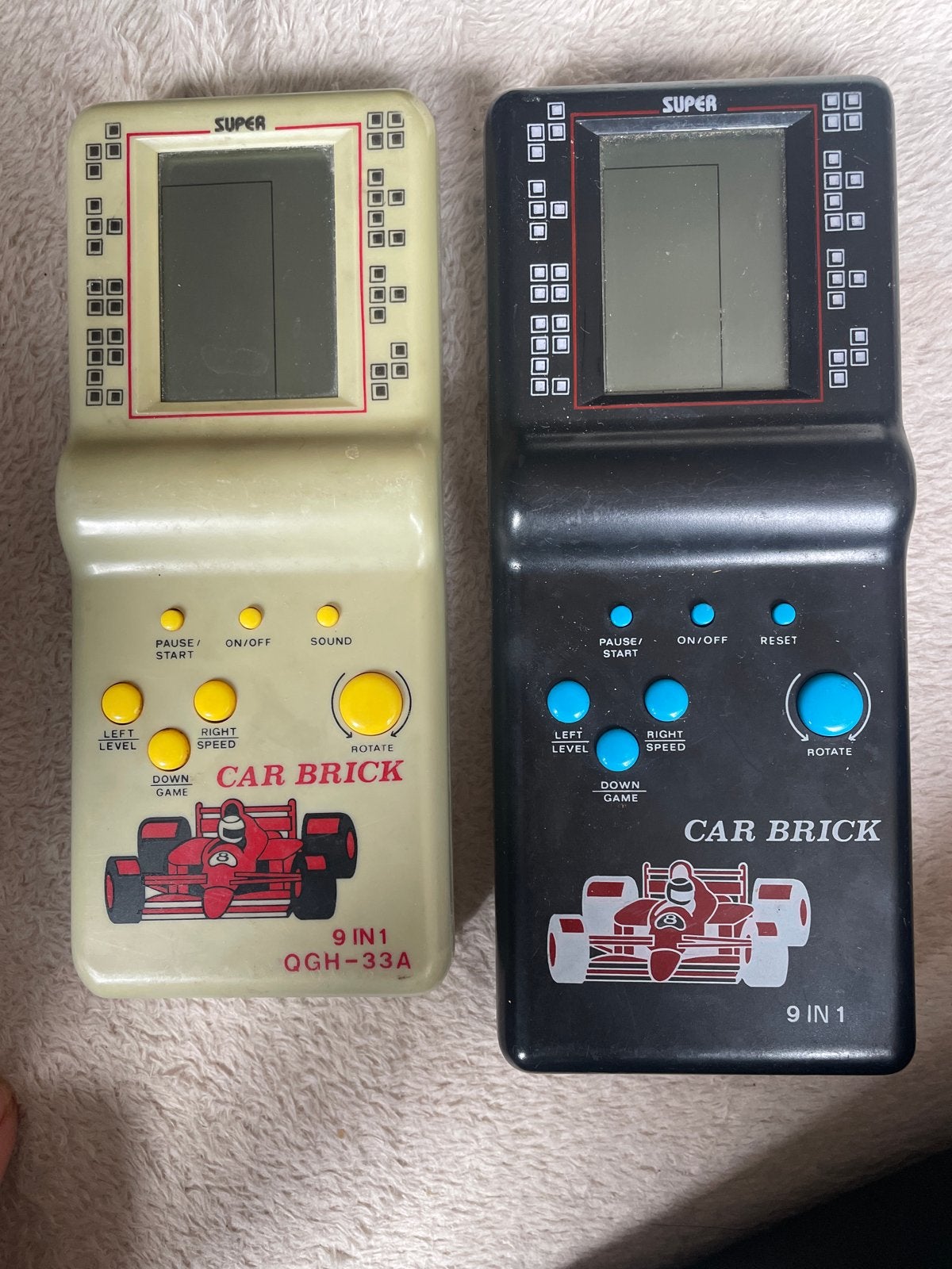 Vintage Super Car Brick 9-in-1 Handheld Game (2 stuks), Ophalen of Verzenden, Overige merken, Gebruikt