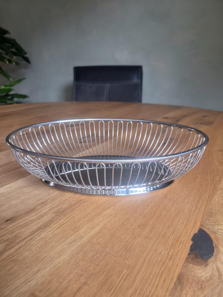 Alessi Ovale Draadmand - Stijlvolle Fruitmand/Schaal, Huis en Inrichting, Overige materialen, Mand, Ophalen of Verzenden, Zo goed als nieuw