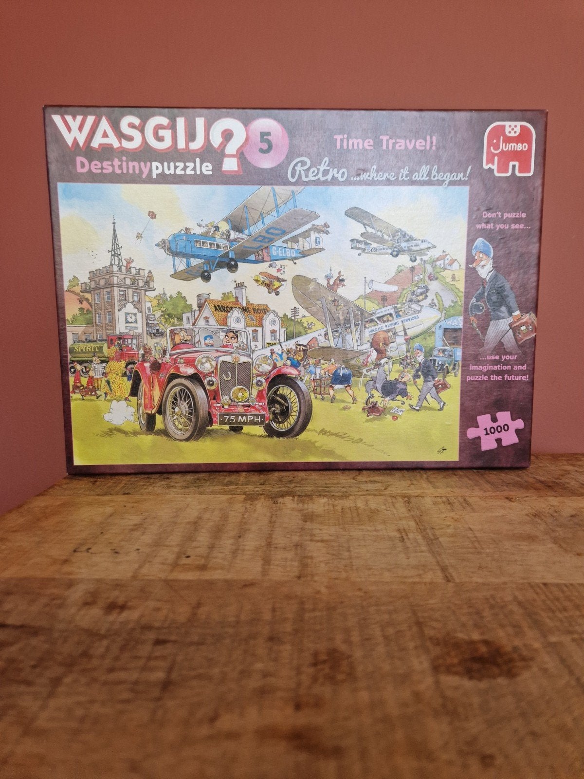 Wasgij Destiny 5 Retro Time Travel Legpuzzel 1000 stukjes, Ophalen of Verzenden, 500 t/m 1500 stukjes, Zo goed als nieuw, Legpuzzel