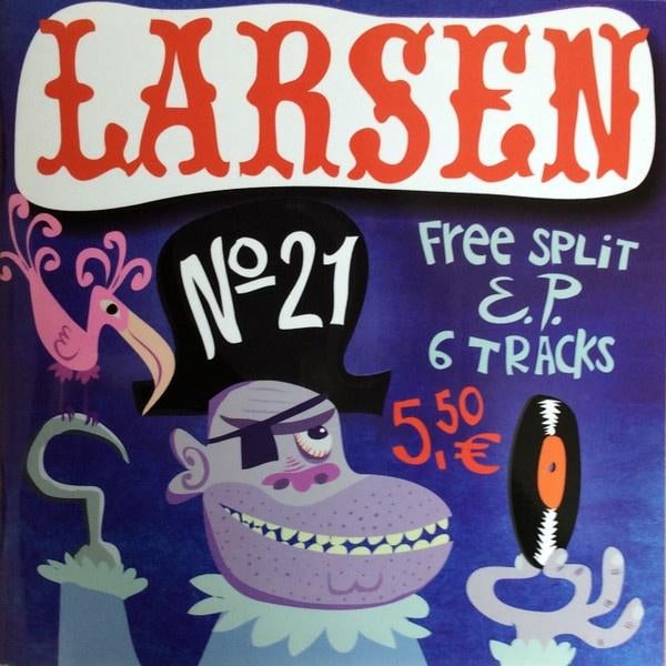 larsen magazine no.21+ vinyl single / v/a - garage/punk/surf, Verzenden, Zo goed als nieuw, Rock en Metal