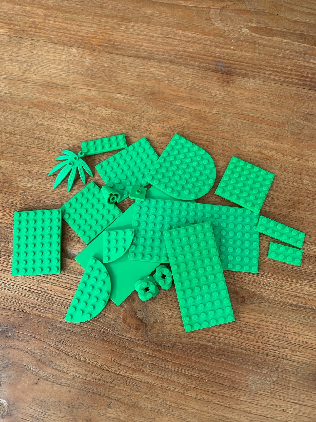 Groene LEGO bouwstenen en platen, Ophalen of Verzenden, Gebruikt, Overige merken