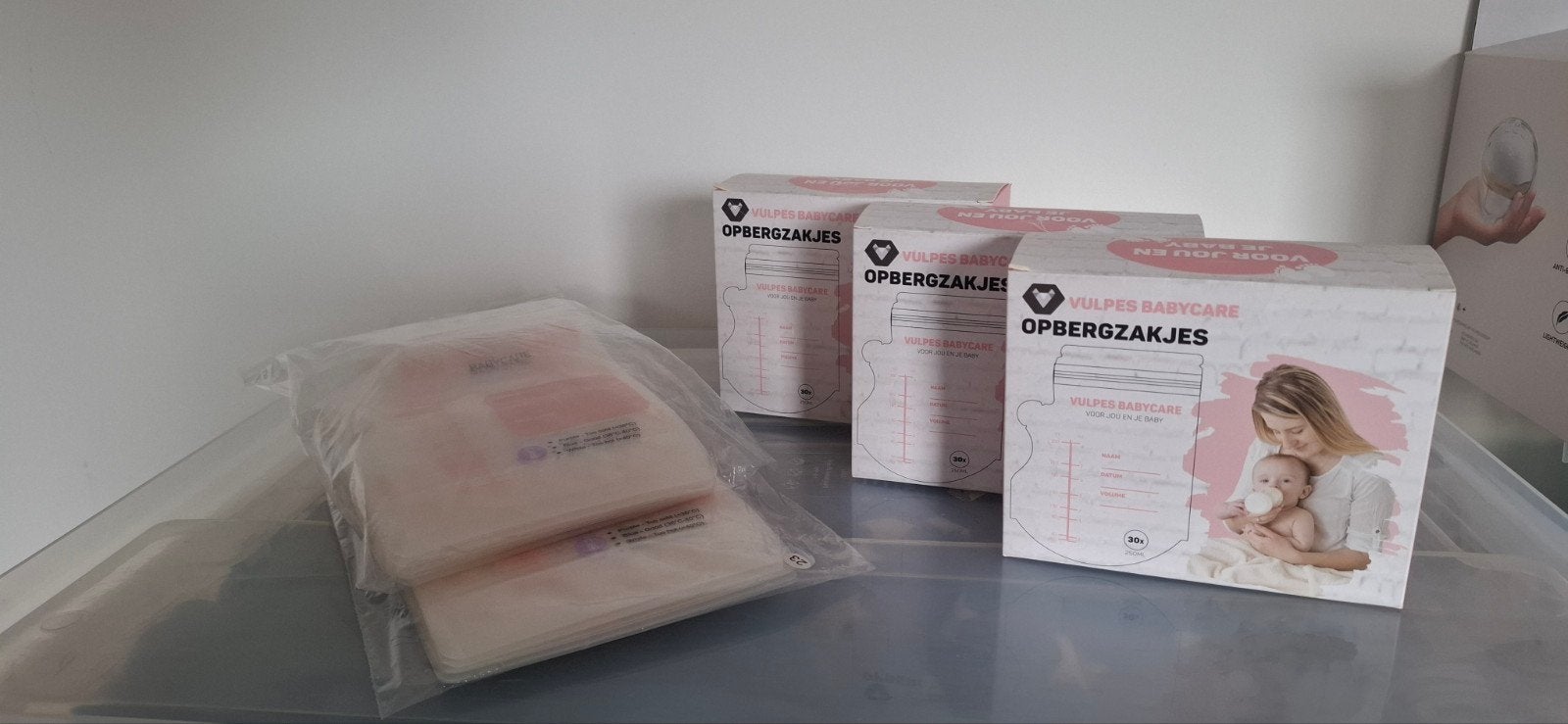 150 ongeopende moedermelk bewaarzakjes (5x 30 stuks a 7.50), Ophalen of Verzenden, Nieuw, Overige typen