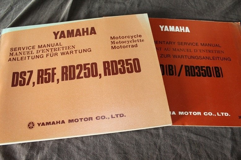 Yamaha DS7 R5F RD250 RD350 1973 motorcycle service manual, Ophalen of Verzenden, Yamaha