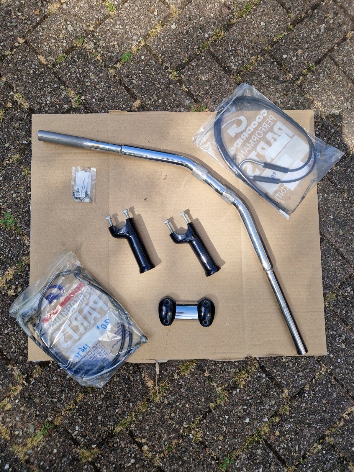 Origineel Harley Davidson Fat Bob Stuur Remleidingen + Riser, Ophalen of Verzenden, Gebruikt