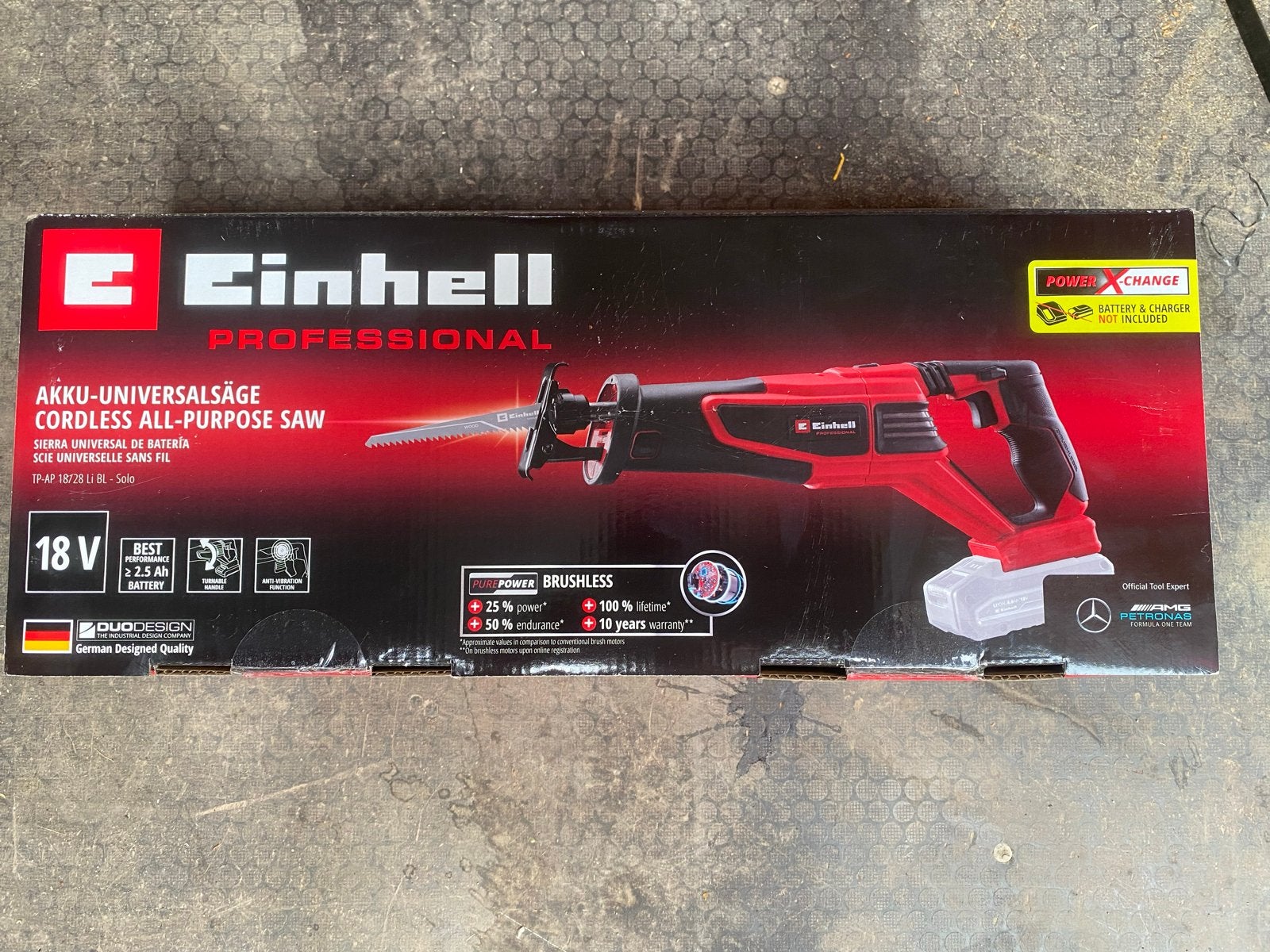 Einhell Professional Accu Reciprozaag - Nieuw in doos, Ophalen, 70 mm of meer, Nieuw, 600 tot 1200 watt