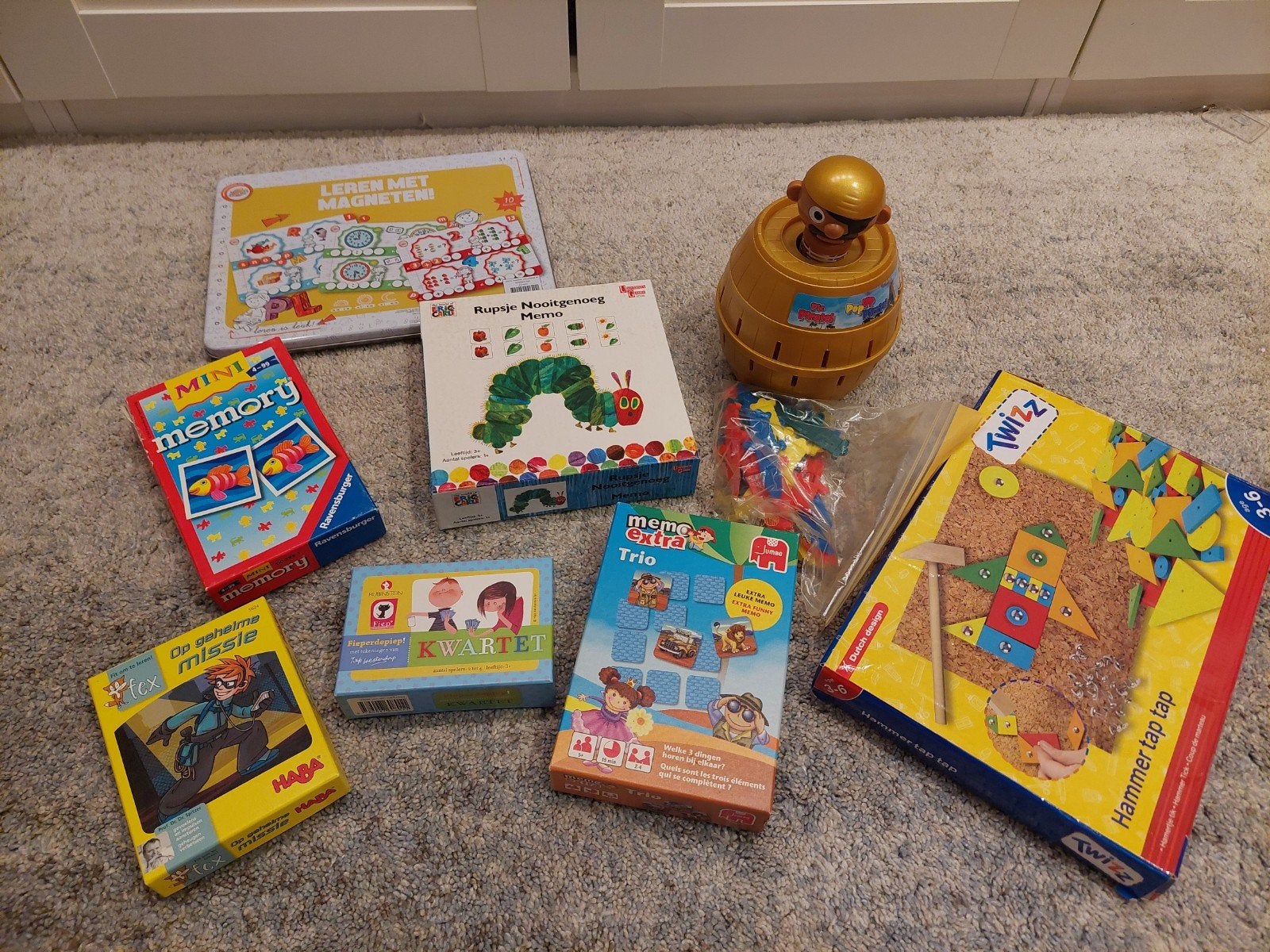 Grote set diverse kinderspellen en speelgoed, Kinderen en Baby's, Speelgoed | Overig, Ophalen of Verzenden, Zo goed als nieuw