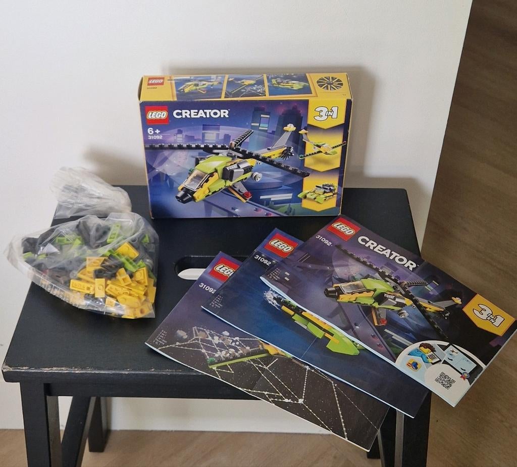 LEGO Creator 3-in-1 31092 Helikopter avontuur | complete set, Compleet, Lego, Ophalen of Verzenden, Zo goed als nieuw
